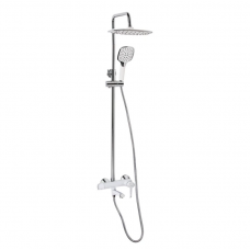 Душова система універсальна Qtap Grand на три споживача (з виливом) QTGRAWCR1004 Chrome/White Душова система універсальна Qtap Grand на три споживача (з виливом) QTGRAWCR1004 Chrome/White